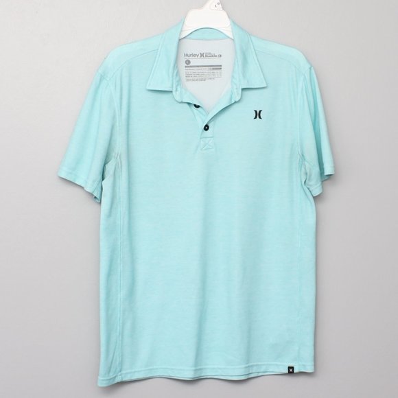 Hurley for Buckle light blue polo w/ Nike Dri fit